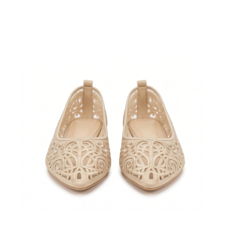 Arabella Filigree Pointed Ballet Flats