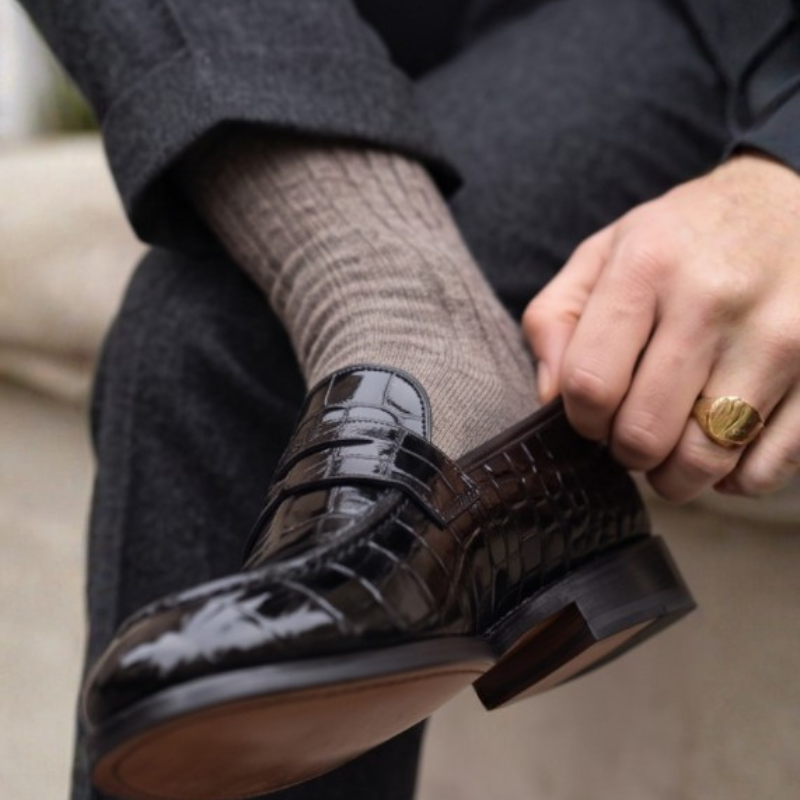 Archer Croc Luxury Loafers