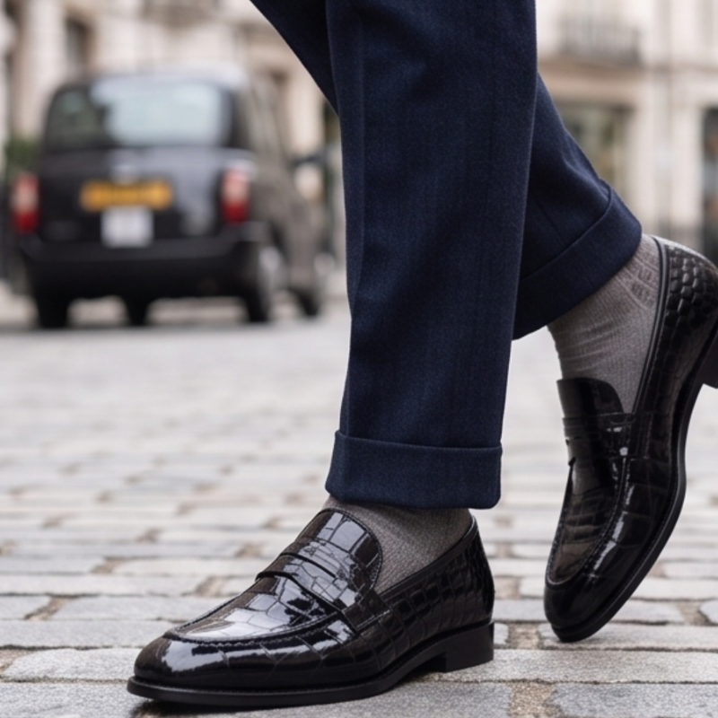 Archer Croc Luxury Loafers