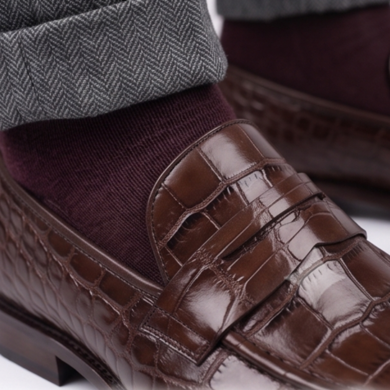 Archer Croc Luxury Loafers