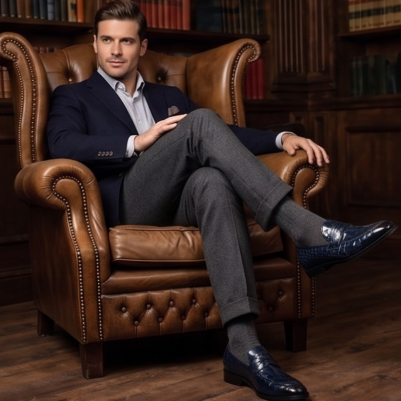 Archer Croc Luxury Loafers