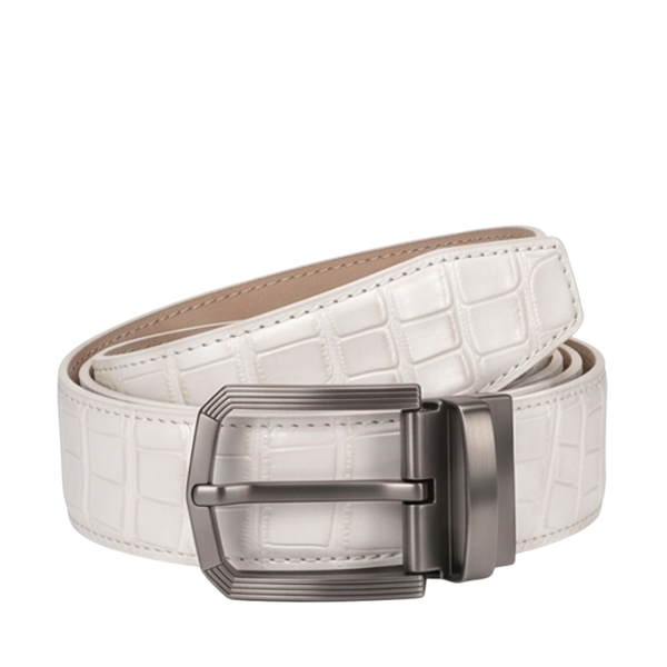 Arctic Croc Embossed Genuine Leather Belt