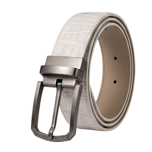 Arctic Croc Embossed Genuine Leather Belt