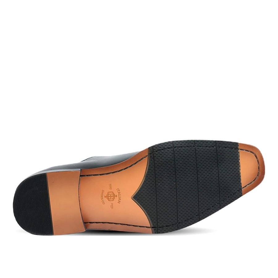 Black Croco Lace up Shoes