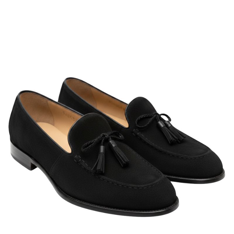 Aristo Italian Suede Tassel Loafers