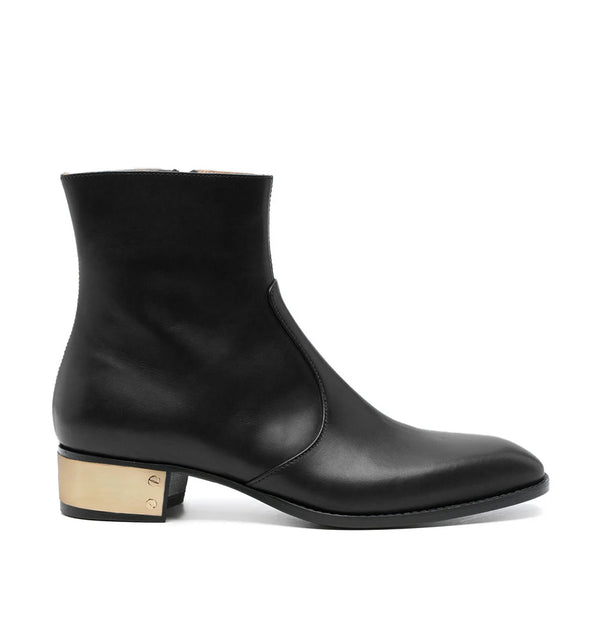Ludhovic Leather Ankle Boots - Black