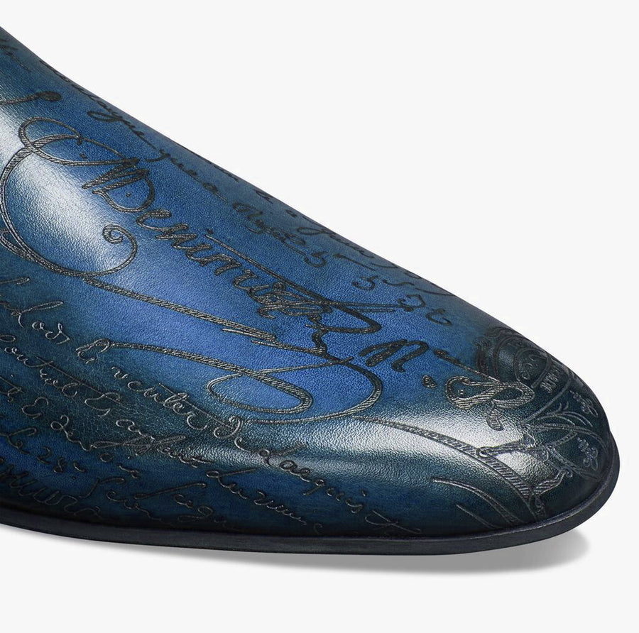 Trinidad blue leather Mules