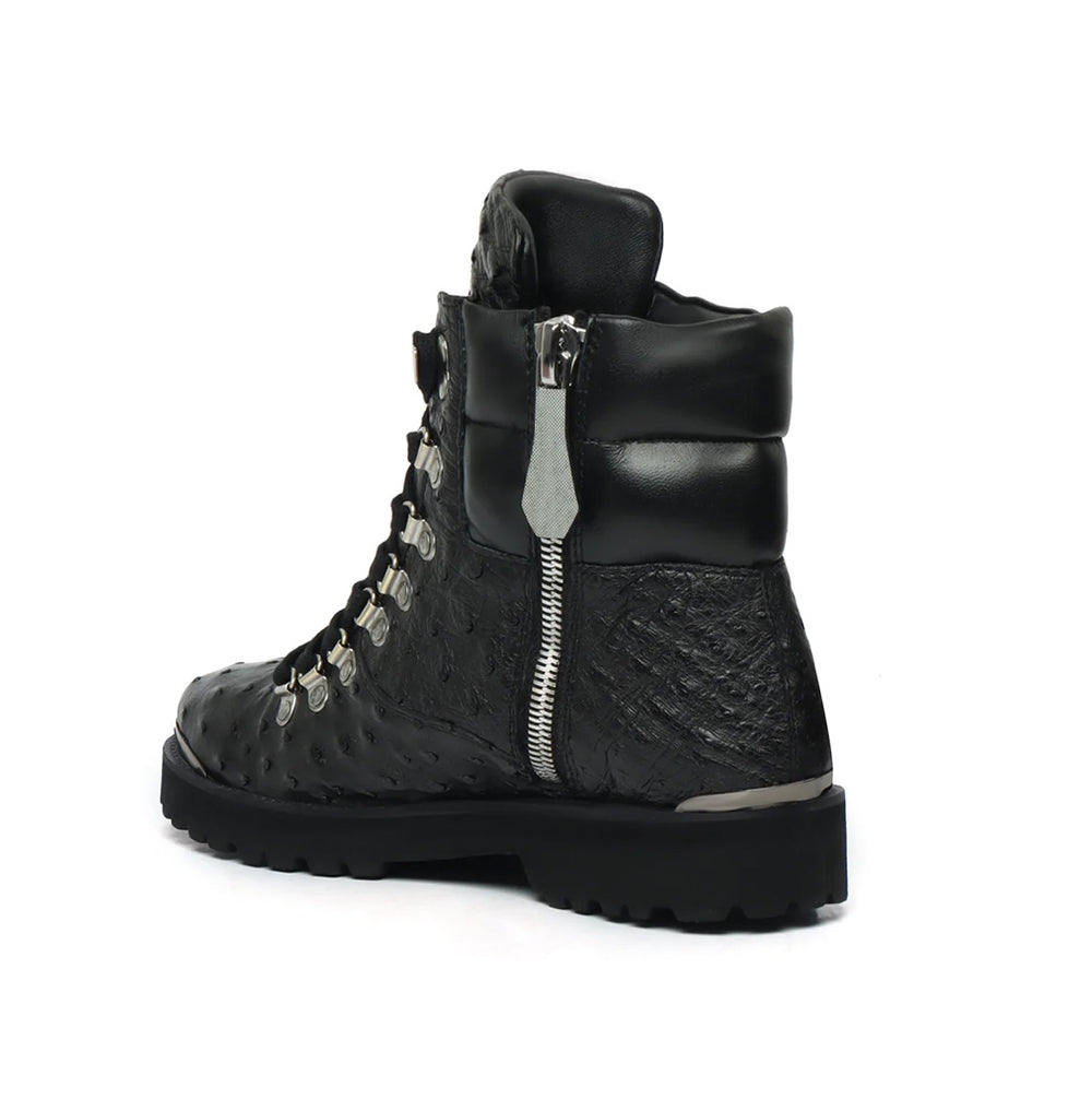 BIKER BOOTS IN OSTRICH