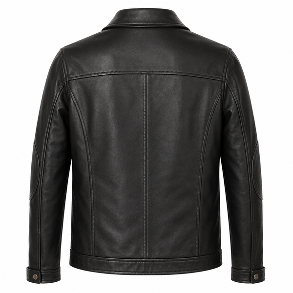 Arthur Luxury Italian Zipper Leather Jacket