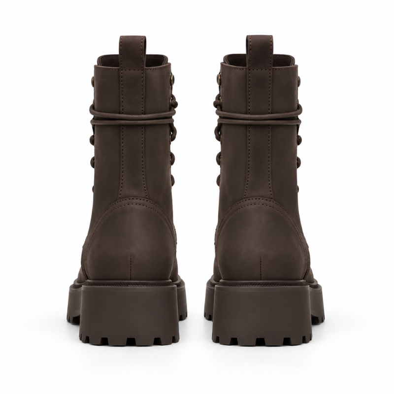 Ashborne High Top Lace-Up Combat Boots