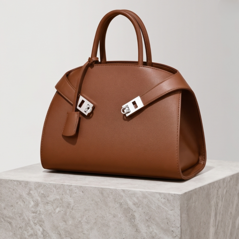 Classic Stylish Leather Ladies Handbag