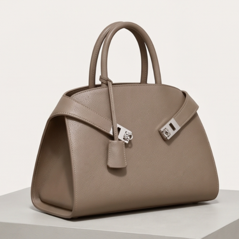 Classic Stylish Leather Ladies Handbag