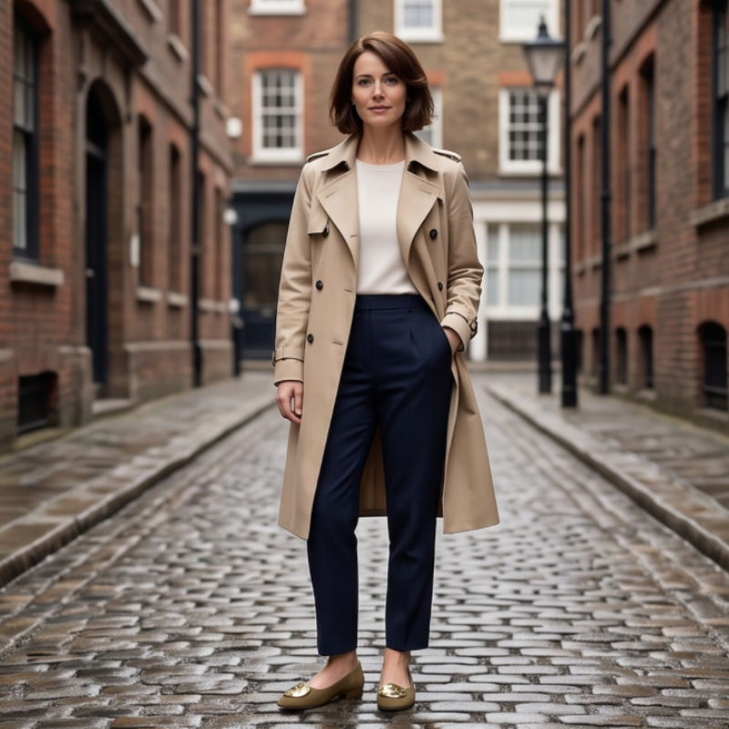 Aurelia Gold Medallion Ballet Flats