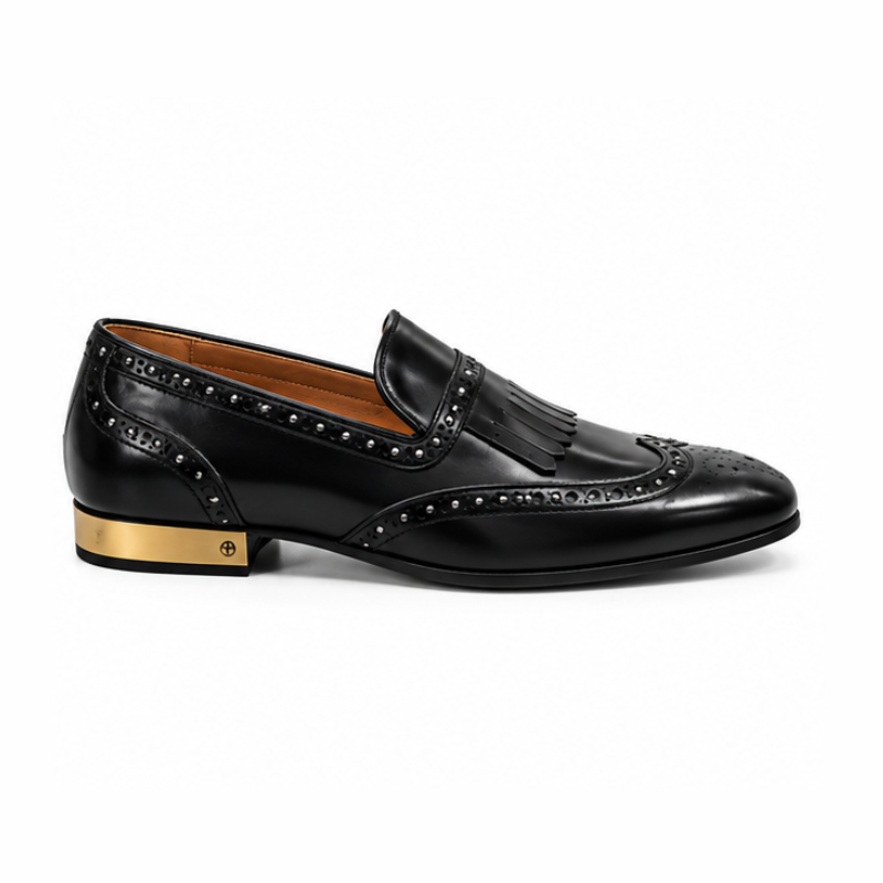 Aurelio Leather Kiltie Brogue Loafers
