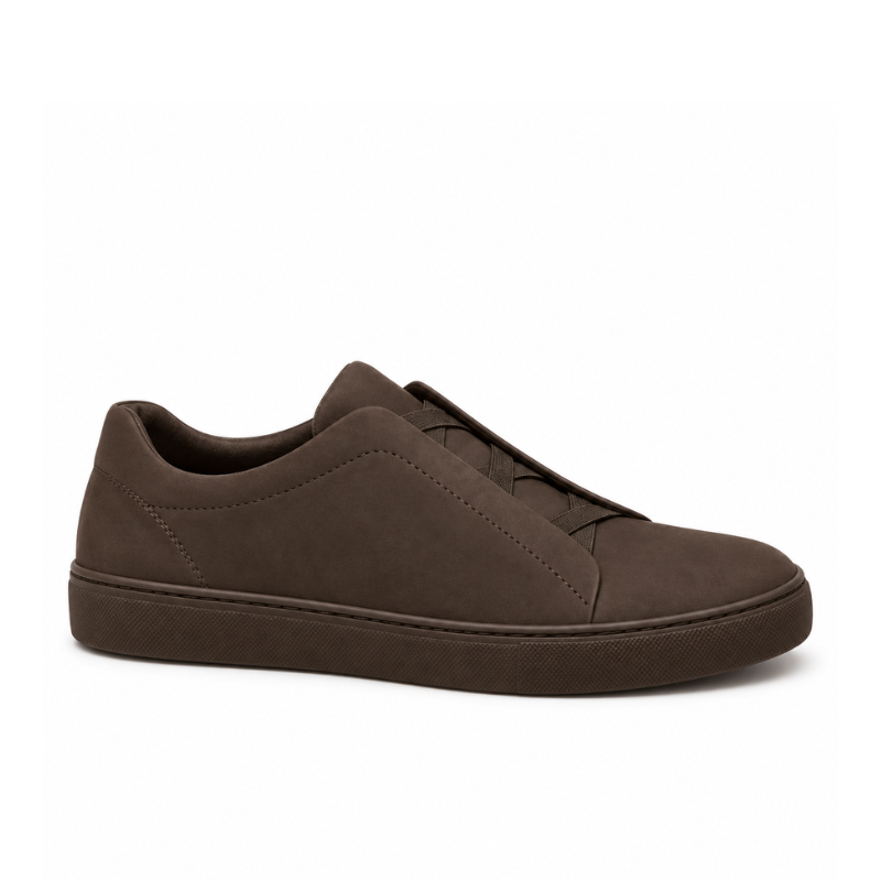 Aurelio Veil Tripple Stitch Nubuck Slip On Sneakers