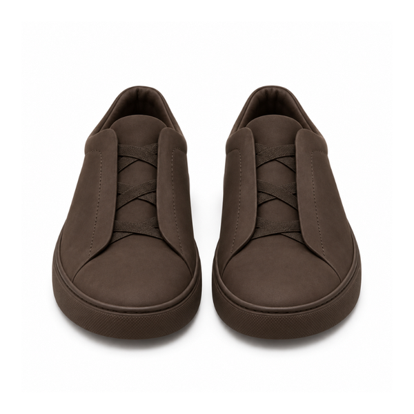 Aurelio Veil Tripple Stitch Nubuck Slip On Sneakers