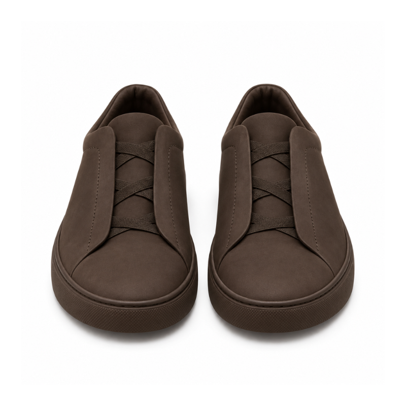 Aurelio Veil Tripple Stitch Nubuck Slip On Sneakers