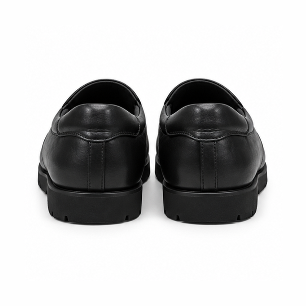 Avellino Nero Leather Comfort Loafers