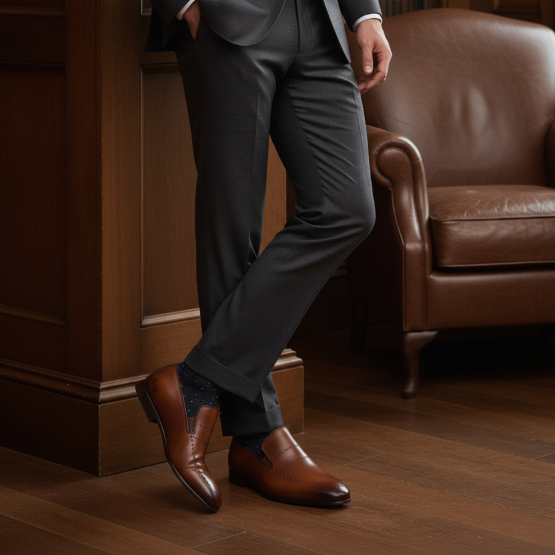 Azure Grace Leather Santorini Mist Loafer