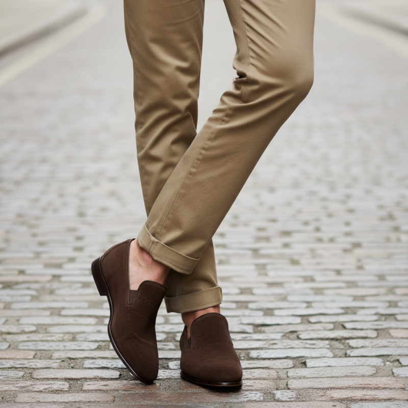 Azure Grace Suede Santorini Mist Loafer