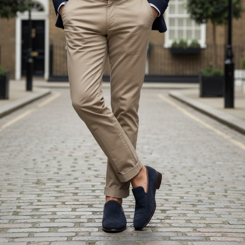 Azure Grace Suede Santorini Mist Loafer