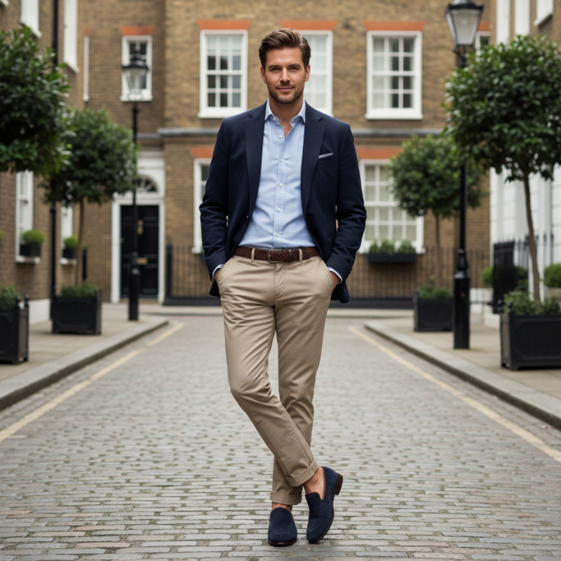 Azure Grace Suede Santorini Mist Loafer
