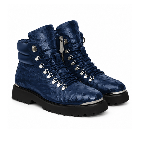 BIKER BOOTS IN OSTRICH