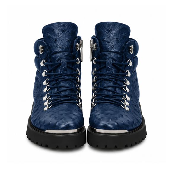 BIKER BOOTS IN OSTRICH