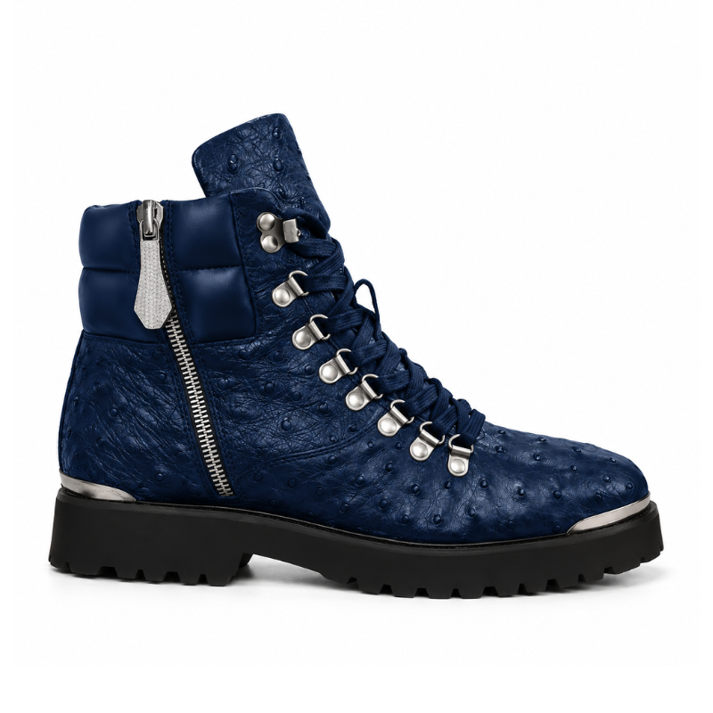 BIKER BOOTS IN OSTRICH