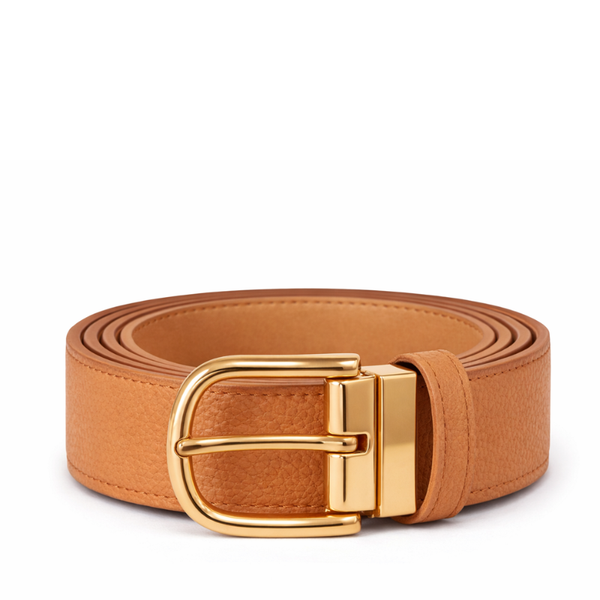 Golden Horizon Italian Leather Belt