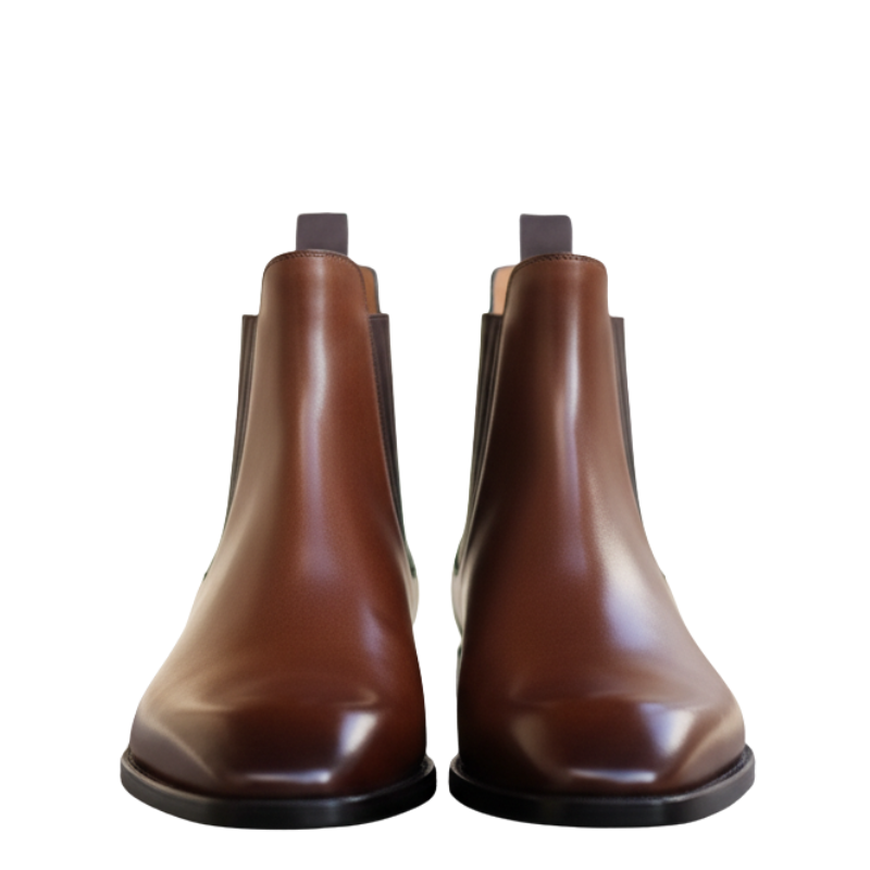 Arco Leather Chelsea Boot with Curve Toe