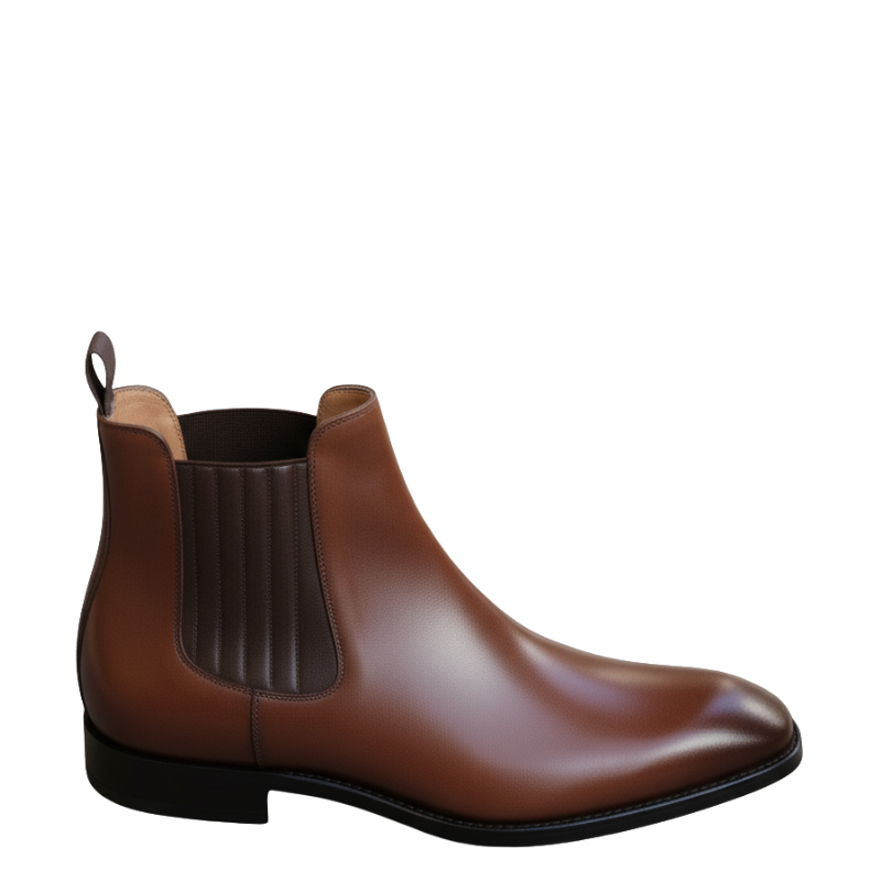 Arco Leather Chelsea Boot with Curve Toe
