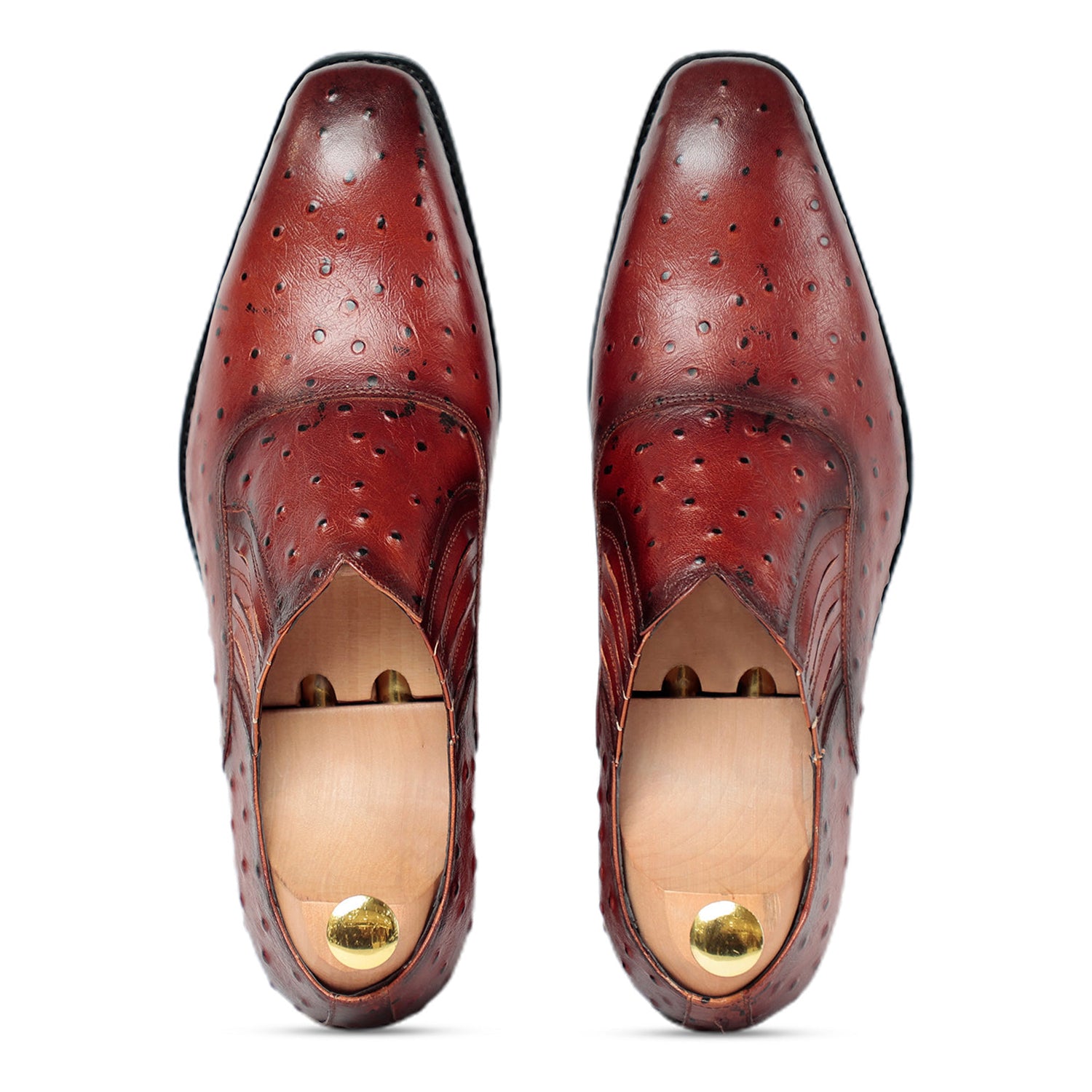 Basil Ostritch Slip on Loafers