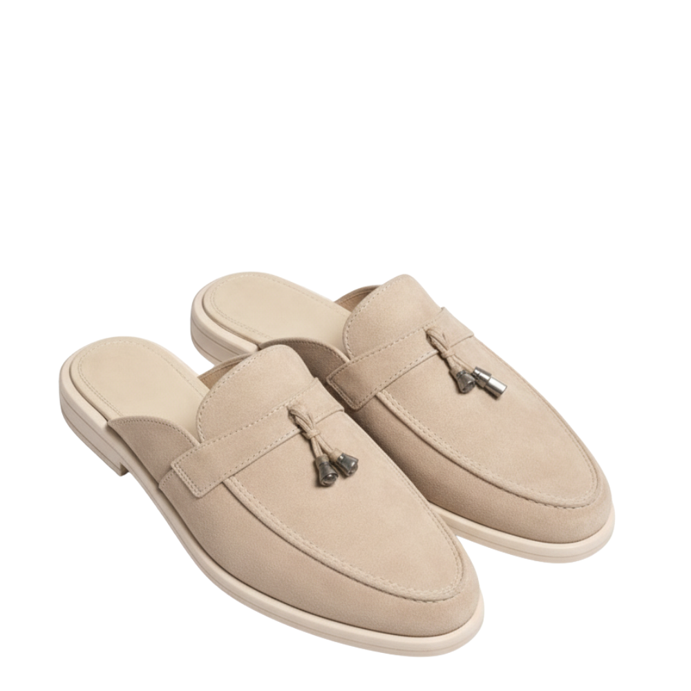 Italian Artisan Crafted Mule with Modern Tassel Finish