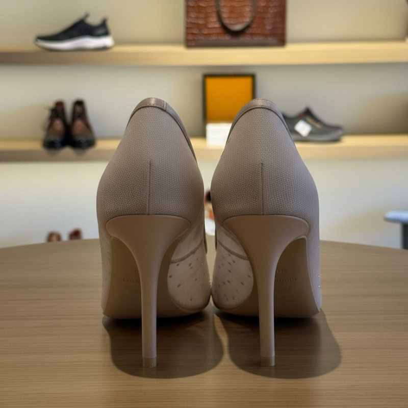 Luxury Crystal Pointed Toe Pumps High Heel