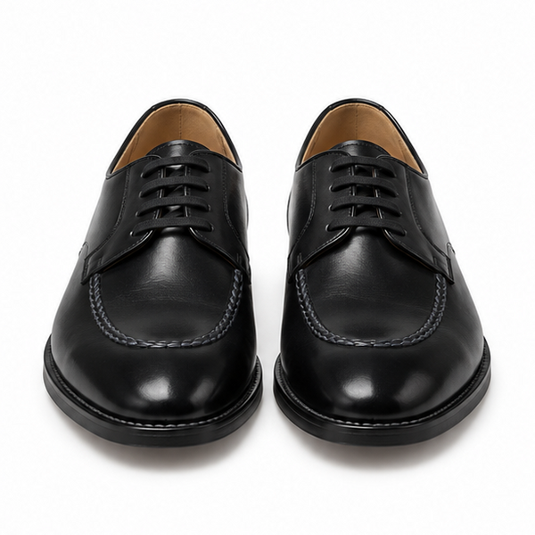 Bellagio Noir Leather Derby Shoes