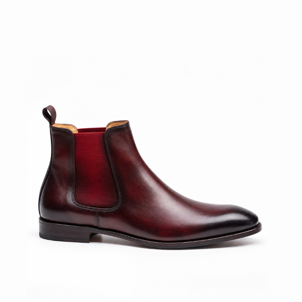 Bellmont Luxe Chelsea Boots - Burgundy