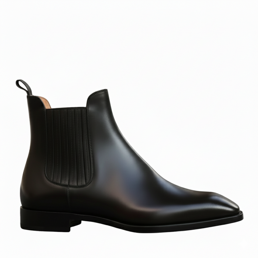 Arco Leather Chelsea Boot with Curve Toe