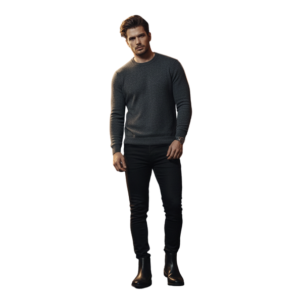 Mens Polished Leather Chelsea Boots