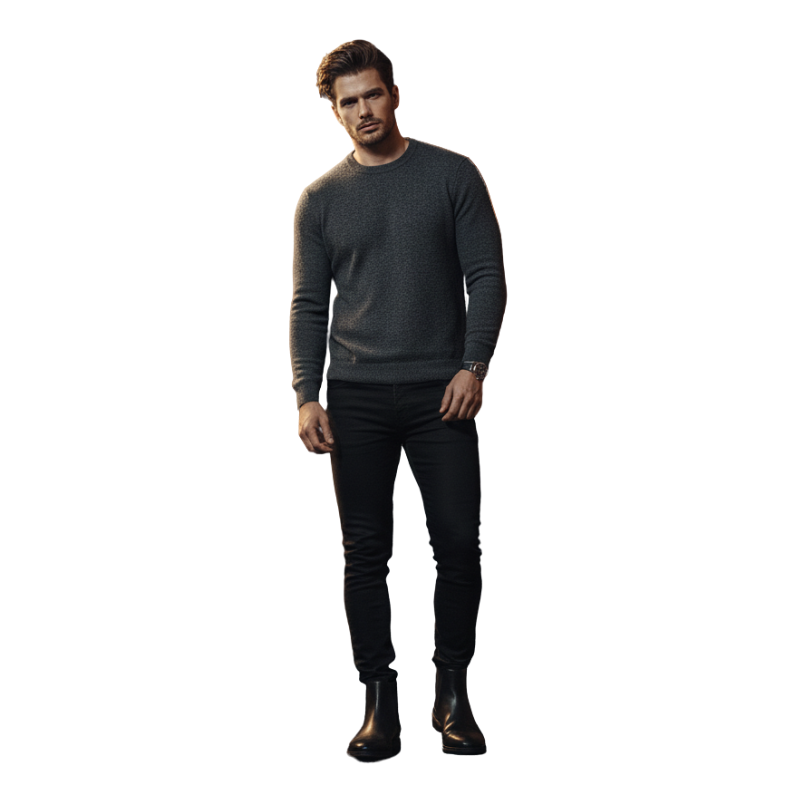 Men's Polished Leather Chelsea Boots