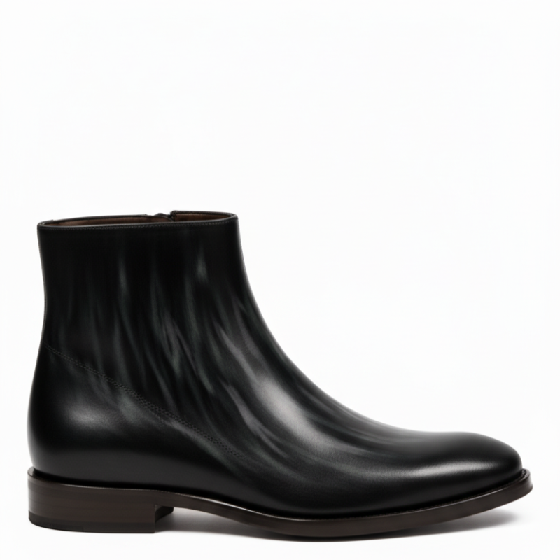Italian Luxury Gradient Leather Chelsea Boots