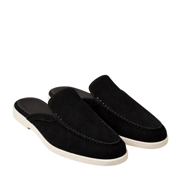 Azure Drift Suede Relaxed Fit Mule