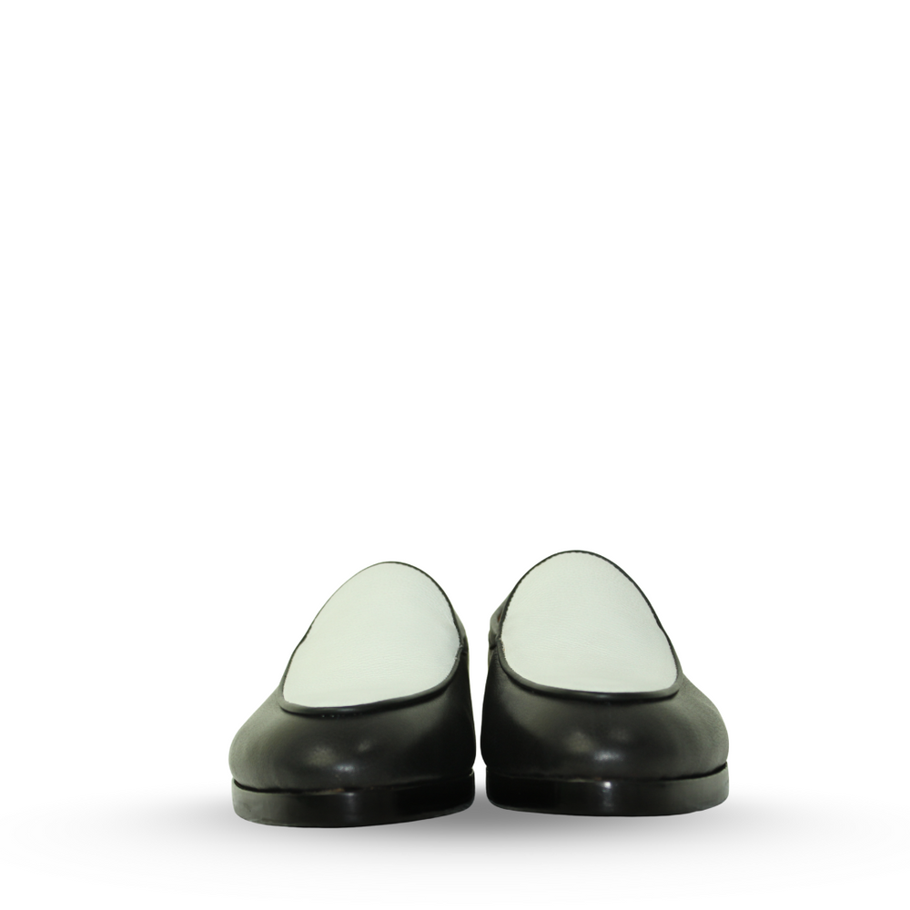 Mens Leather Dual Tone Italian Loafer