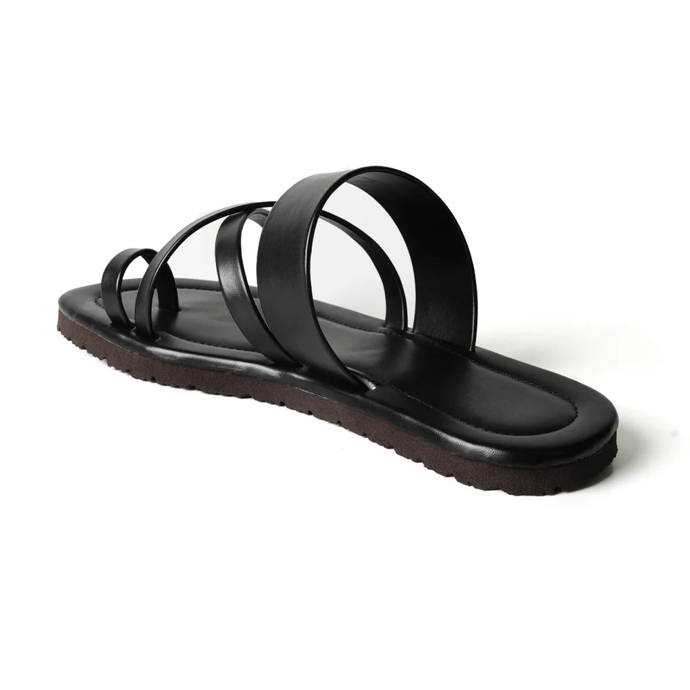 Strappy Sandals - Vintage Black