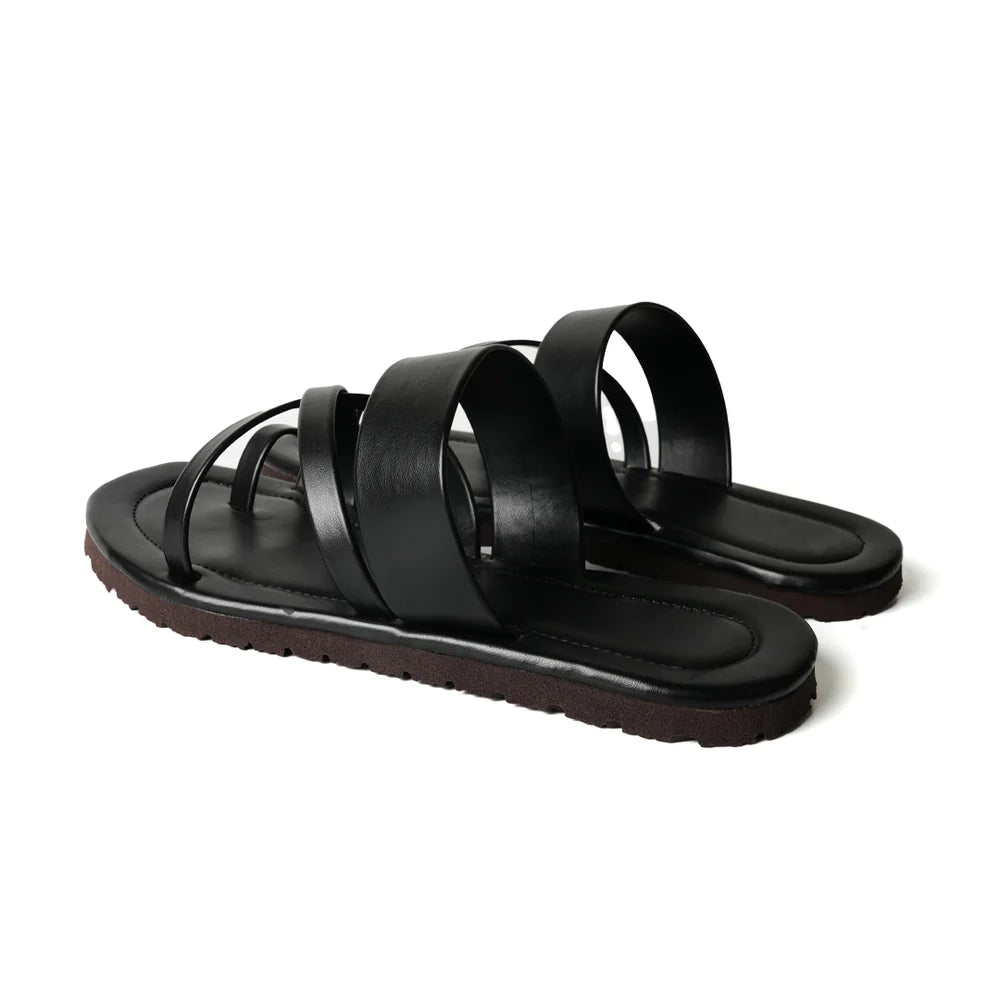 Strappy Sandals - Vintage Black