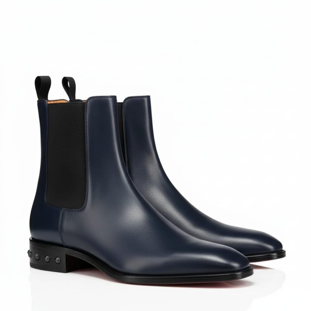 Coal Leather Chelsea Boots