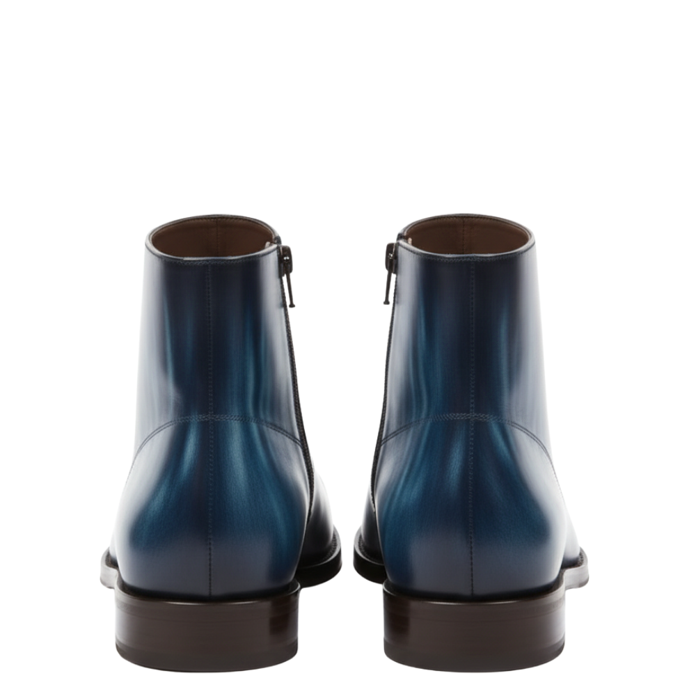 Italian Luxury Gradient Leather Chelsea Boots