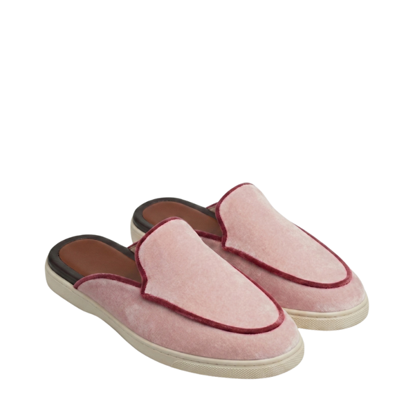 Blush Velvet Comfort Mule