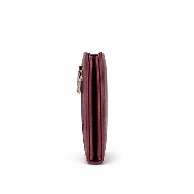 Bordeaux Classic Zip Bifold Wallet