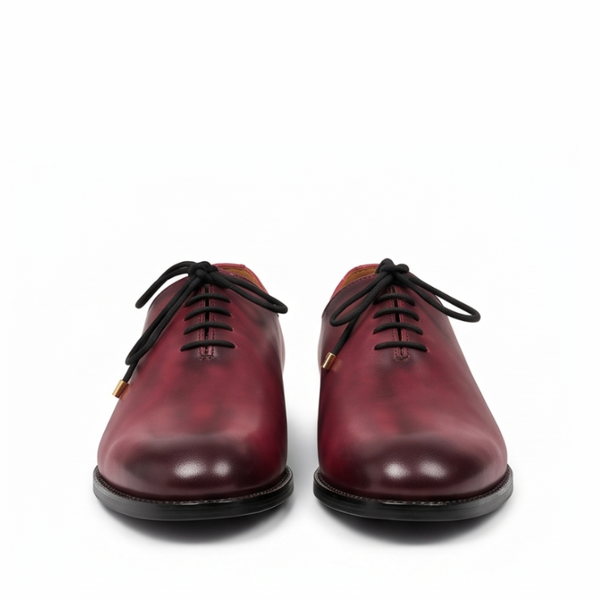 Bordeaux Merlot Wholecut Oxford Shoes
